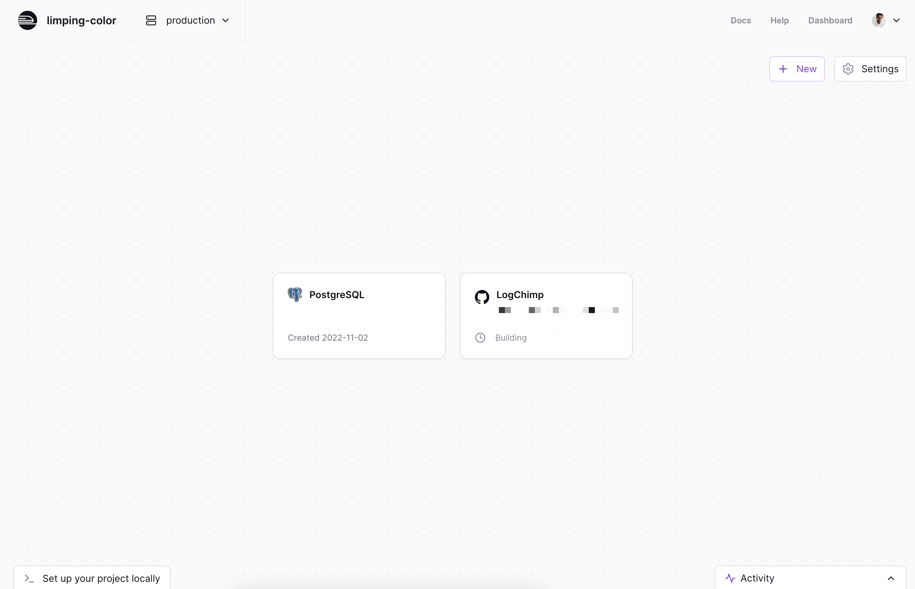 Railway deploys LogChimp server